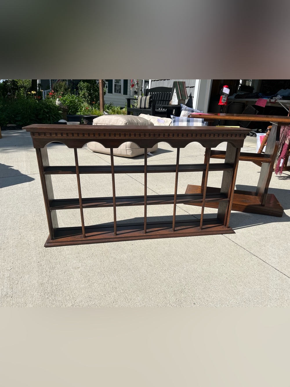 Do not purchase ❌❌reserved Sarah Jane Classic Dark Brown Wooden Wall Shelf